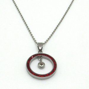 Stainless Steel Birthstone Pendant with chain